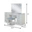 Ensemble de meuble-lavabo l 60,4 po, blanc-1673258807