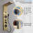 3-way Diverter Shower Tower Panel System with Fixed Shower Head-95168257