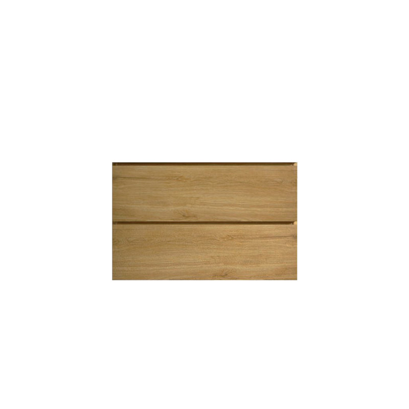 Armoire murale en chêne naturel - deux tiroirs, décoration de salle de bain moderne, Chêne, 29"