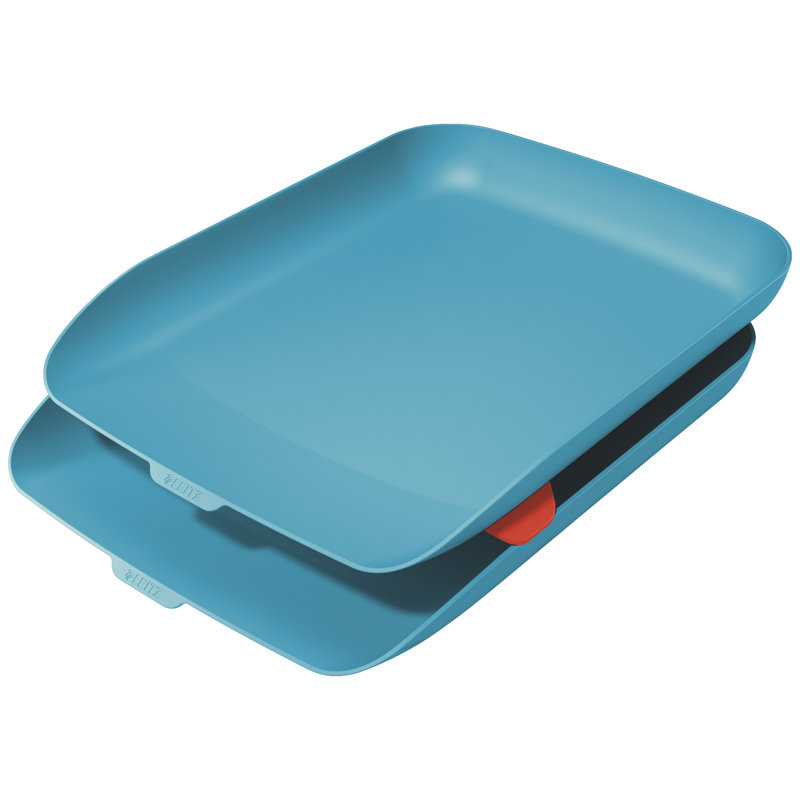 Cosy Plastic Stackable Desk Organiser, Blue