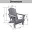 Chaise Adirondack avec table d'appoint (ensemble de 3)-458184982