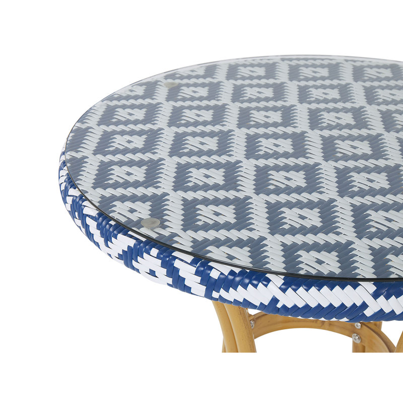 Ginjiro Round Metal Outdoor Bistro Table , 70cm cm W 70cm cm D