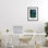 «Monet Water Lilies», reproduction sous verre encadrée, design par Vintage Hustle