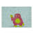 Ambesonne Science Cutting Board Large Size Funny Smart Monster Yellow White and Pink