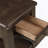 Mahogany Traditional Chairside Table W/ Storage