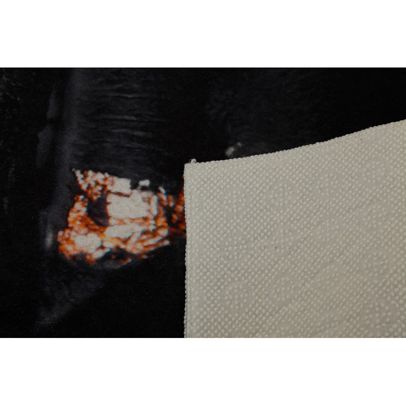Tapis de couloir souple 2,6 x 4,9 pi | 100% polyester, hauteur de poils de 0,04 po | Antibactérien, antidérapant sous la surface | Tissé avec impression numérique 3D | Lavable à la machine | Durable et élégant pour les vestibules et les salons