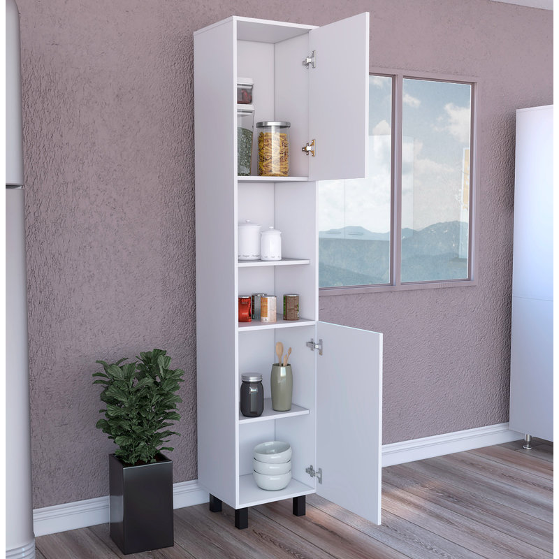 Armoire Keitha, trois tablettes intérieures