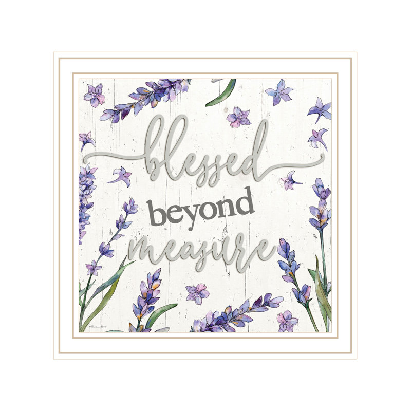 «Blessed Beyond Mesure», impression murale encadrée