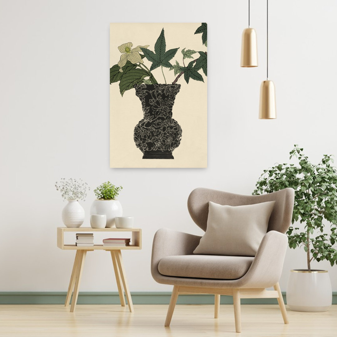 Ebony Vase 1 Abstract Contemporary Landscape Nature Wall Art Print