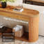 Console cannelée étroite 62,99 po avec rangement pour canapé d'entrée