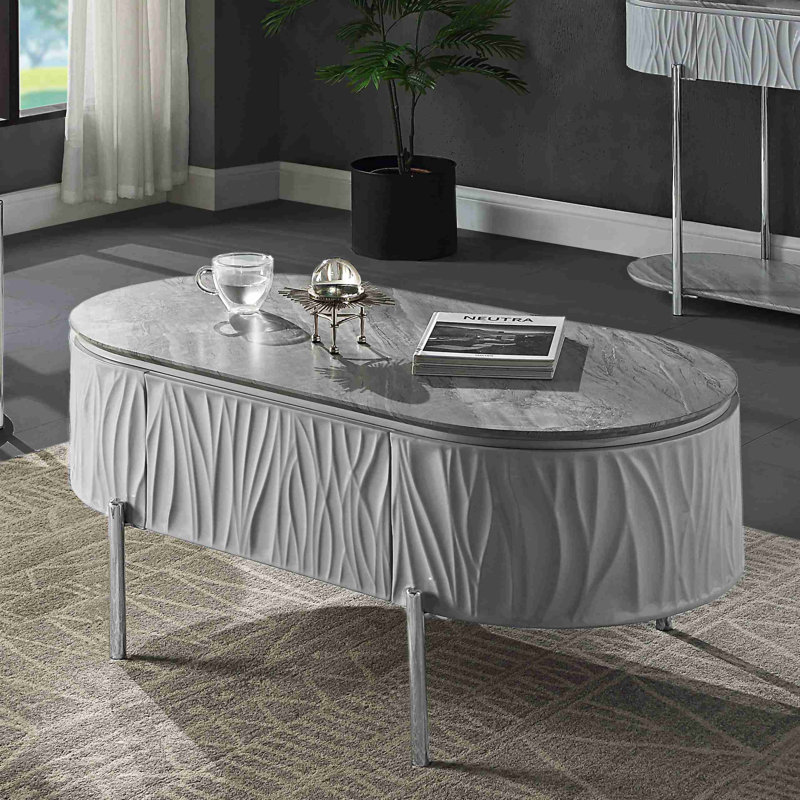 Table de salon à haute brillance