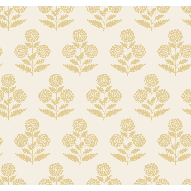 Papier peint Souci Butter Marigolds, Jaune