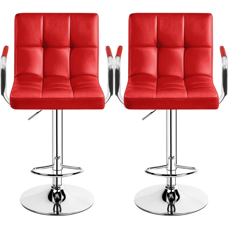 Tabouret de bar Pete, Rouge