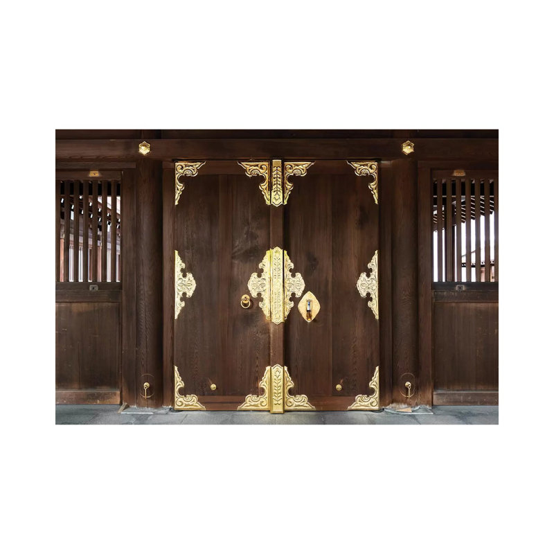 «Temple Entrance» par Philippe Hugonnard - reproduction de photo sur toile tendue, H 26 po x l 40 po x 1,5 po
