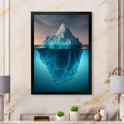 «Iceberg Half Under Water Surface III», reproduction sur toile