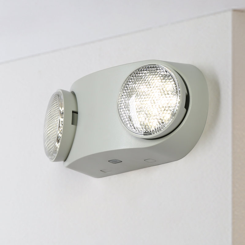 Éclairage d'urgence à 2 lumières DEL