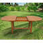 Amerius 6 - Person Eucalyptus Solid Wood Patio Dining Set Extendable and Umbrella Hole Included Oval Table