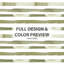 Ensemble d'édredon rayé 6 pièces - Ensemble de literie et coussin décoratif vert campagne et vert olive-131227889