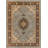 Belliere Medallion Kashan Light Blue Traditional Rug-21350718