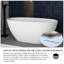 Baignoire de trempage autoportante 55 po x 30 po