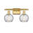 Cindi 16" W 2-Light Steel and Glass Vanity Light-670397353-670397361