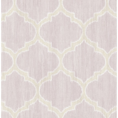 Seabrook Designs  Broderie Lattice Unpasted Wallpaper