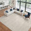 Tapis lavable à rayures rétro antidérapant (beige)-490636256-471381059