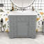 Meuble-lavabo autoportant moderne avec rangement réglable-2038442816