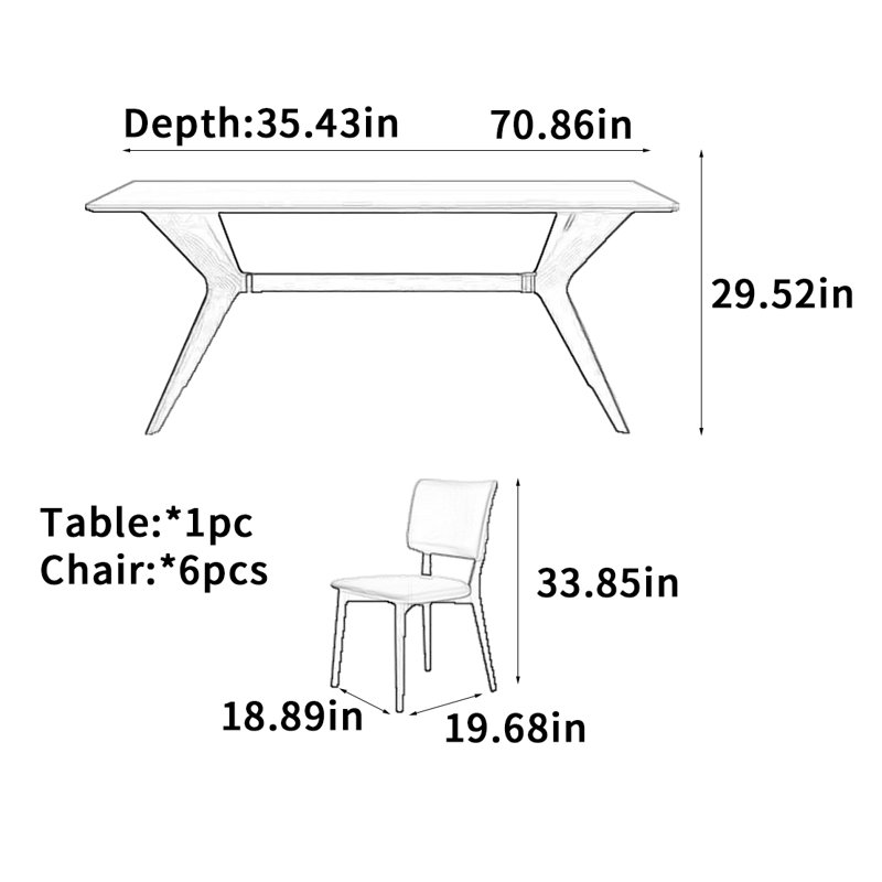 Rora, 7, 29.52"H x 70.86"L x 35.43"W