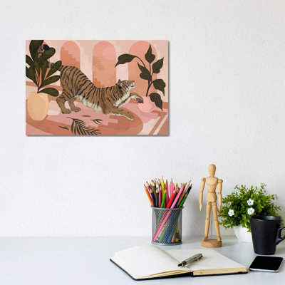 Easy Tiger by Laura Graves - Wrapped Canvas Print