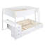 Lit superposé double avec lit gigogne simple, rangement et bureau, blanc-820926111