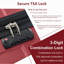 Valise rigide, valises légères et durables en ABS avec roues doubles, valise extensible 28 po à carreaux 28 po (rouge)