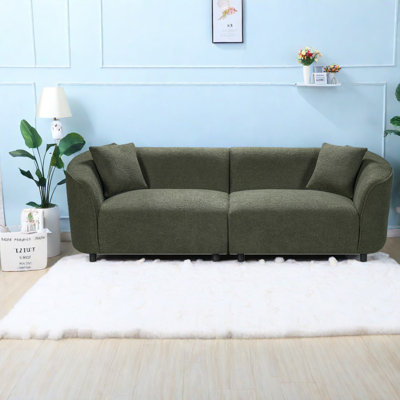 Canapés courbés et confortables, 87,5 pouces Boucle Modern Contemporary Home