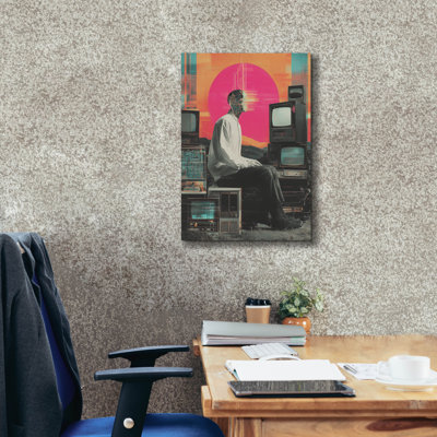 Epic Graffiti 'Vr  Brain' by Ann Klee Canvas Wall Art, 18" x 26"