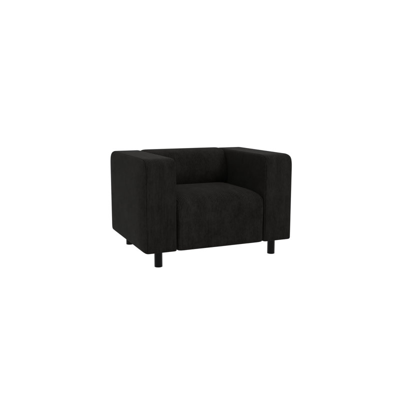 Sofie Upholstered Armchair, Black