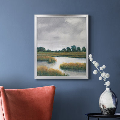 Toile encadrée de qualité supérieure Salt Marshes II - prête à être accrochée