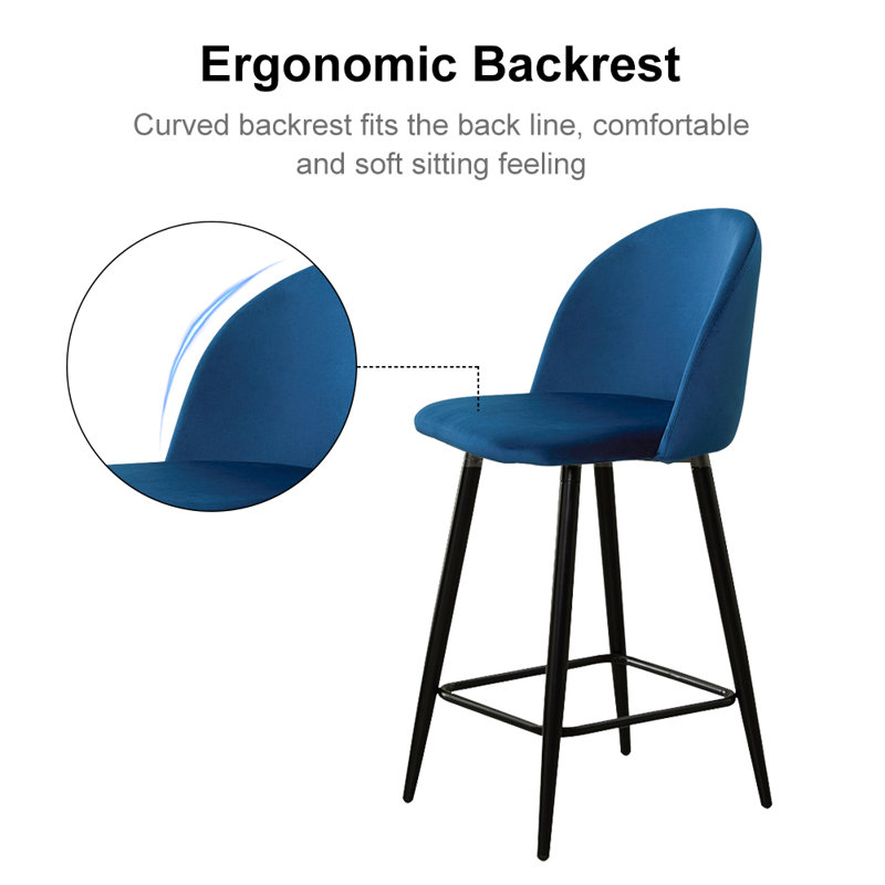 Woodworth Counter Stool, Blue