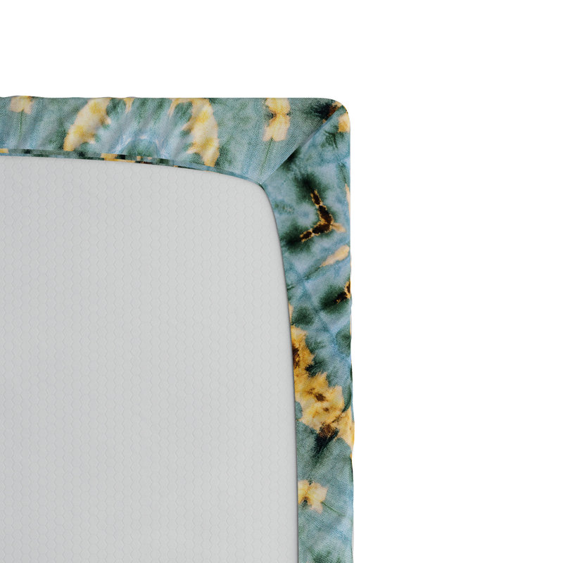 Microfiber Geometric Fitted Sheet, Twin Fitted Sheet