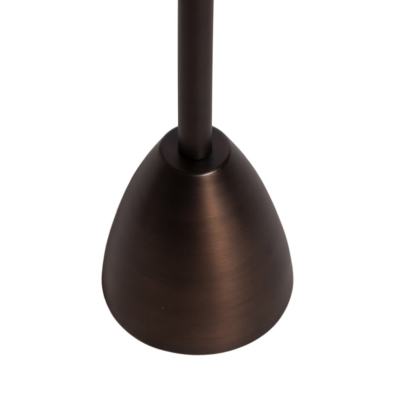 Morizet Round Metal Drink Table, Bronze Top/Brown Base