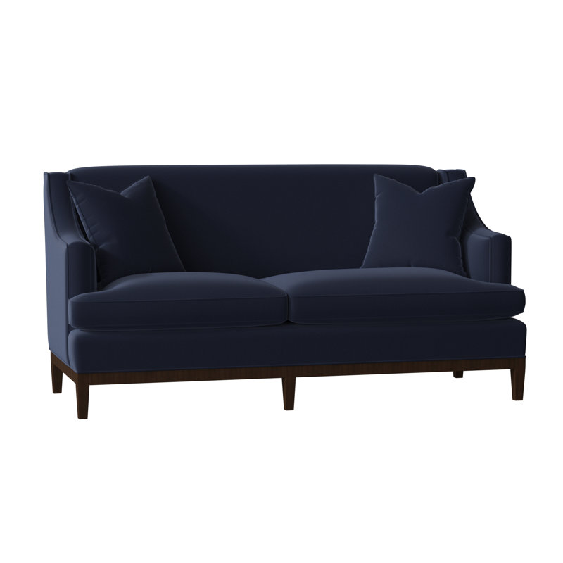 Cardiff Loveseat, Café, Grayson Navy