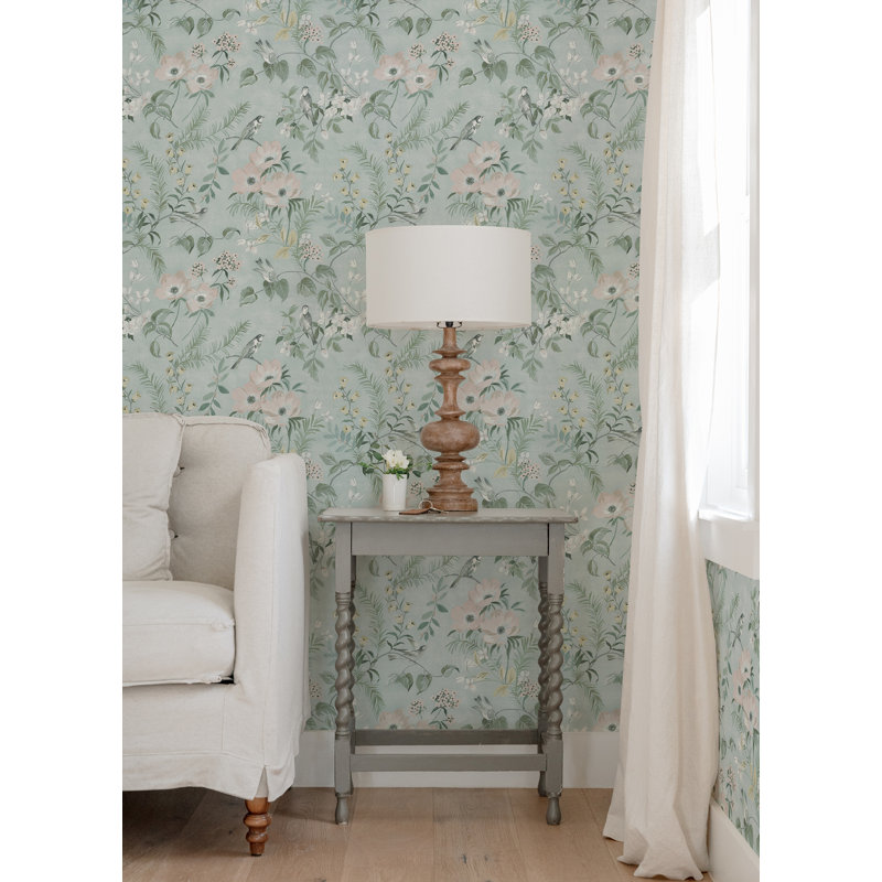 Harton Floral Roll, Green