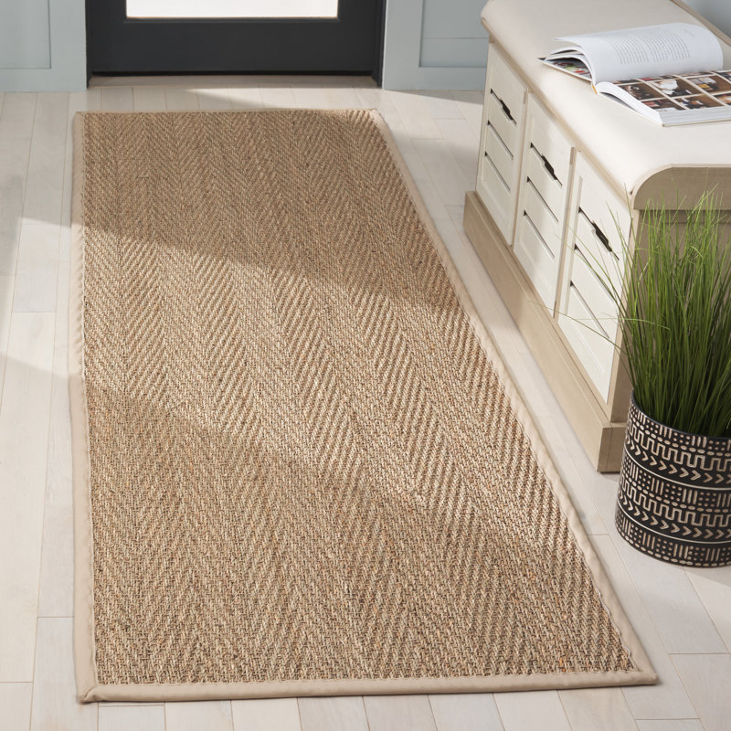Tapis de couleur unie performance naturelle, Tapis de couloir 2 pi 6 po x 8 pi