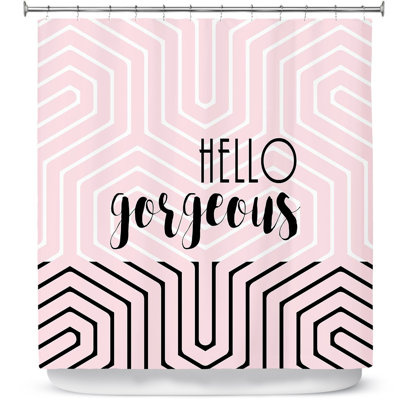Rideau de douche simple hello superbe