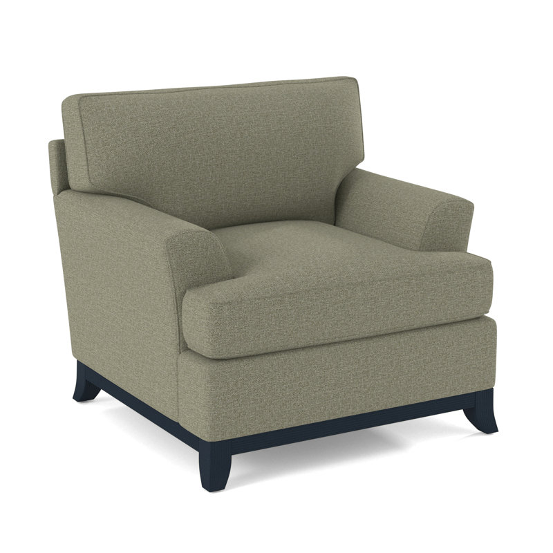Oaks Way Armchair, Navy, White Performance Fabric; 0851-94
