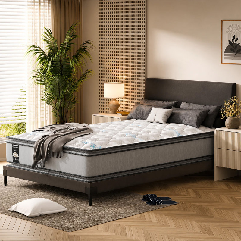Matelas à ressorts 10 po, Grand lit, Matelas + sommier tapissier