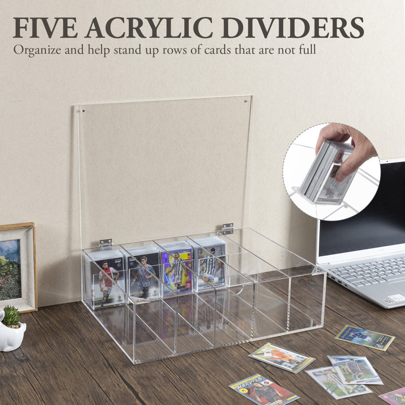 Boîte de rangement à 5 compartiments pour cartes à collectionner