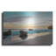 Art mural en métal luxueux «Malibu Sunset» par Elena Chukhlebova, 24 po x 16 po-118905333