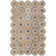 Doleman Hand Woven 70 Jute 30 Recycled Denim Fabric( Denim) Geometric Rug in Natural/Blue
