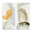 «Trendy Abstracts with Colorful Shapes», ensemble de 2 peintures-124502265-124502267