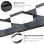 Luminaire de salle de bain moderne à miroir noir à 6 lumières DEL pour salles de bain et tables de maquillage-371387546-371387524